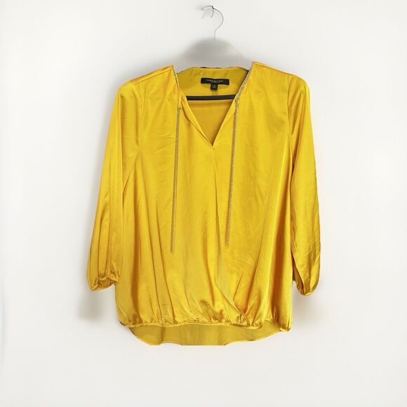 Marc New York Tops - MARC NEW YORK ANDREW MARC MUSTARD YELLOW Women’s Size Medium Blouse